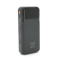 Power Bank Remax RPP-686 20000mAh, з кабелями USB+Type-C+Lighting, Black, 0.46kg