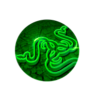 Килимок 200*200 мм тканинний RAZER 4 з боковою прошивкою (круглий), товщина 2 мм, колір Green, Пакет