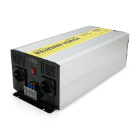 Інвертор напруги RITAR RSC-5000, 12V / 220V, 5000W з правільною синусоїдою, 2xShuko, 1xUSB, клемні дроти, клемні колодки, BOX, Q2