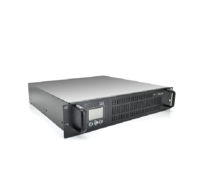 ДБЖ ONLINE Ritar RT-3KSLI-LCD, RACK 3000VA (3000Вт), LiFePO4 76.8V 829Wh 2000C, charge 4-12A, 110-300V, 18.3 kg (438*532*88), Q1