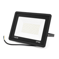 Прожектор SLIM LED RITAR RT-FLOOD100A, 100W, SMD2835, IP65, 8000Lm, 6500K (100%), Ra>70, 272*180*30mm, Black