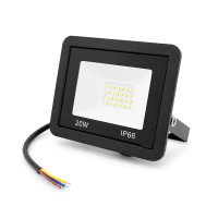 Прожектор SLIM LED RITAR RT-FLOOD20A, 20W, SMD2835, IP65, 1600Lm, 6500K (100%), Ra>70, 113*86.5*28mm, Black