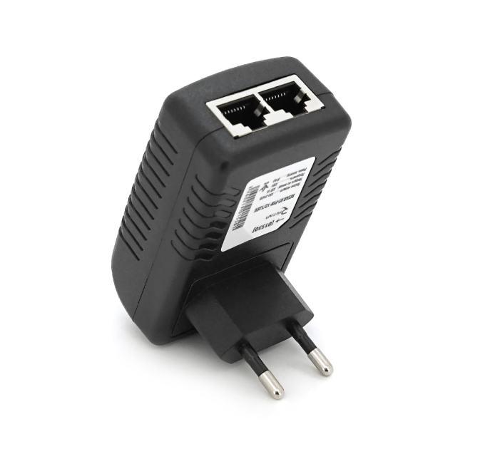 POE інжектор RITAR RT-PIN-12 / 12EU, 12V 1A (12Вт) з портами Ethernet 10 / 100Мбіт / с, EU PLUG
