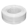 Кабель коаксіальний з живленням RITAR W100-3C2V + 2x0.5mm2, 0,5 мм.CU, 64x0.12m CCA жовтий екран, 75 Ом, FPE, оболонка 6,91мм білий PVC, бухта 100м Q4