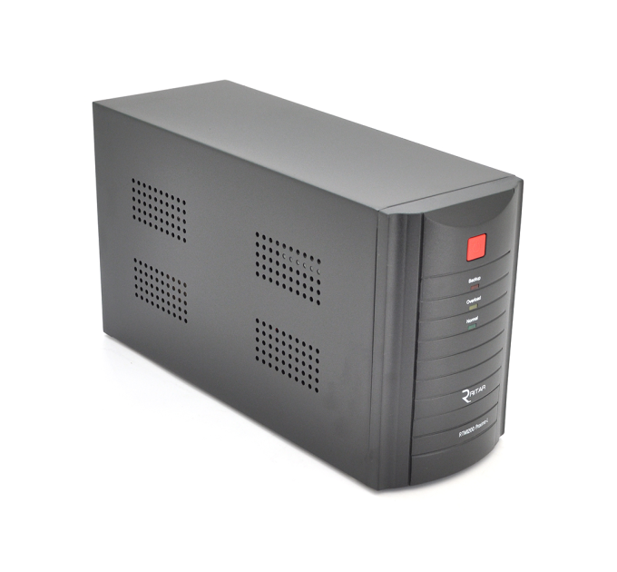 ДБЖ Ritar RTM1200 (720W) Proxima-L, LED, AVR, 3st, 3xSCHUKO socket, 2x12V7.5Ah, metal Case (350х120х190) Q2