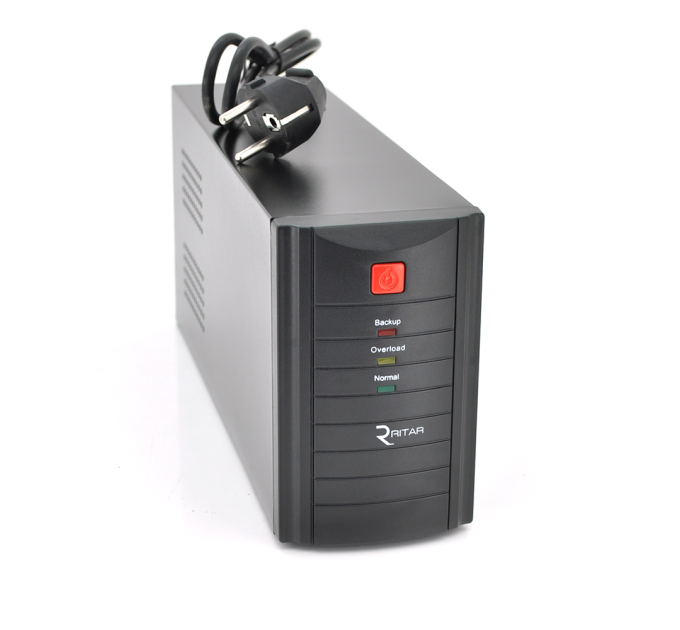 ДБЖ Ritar RTM1200 (720W) Proxima-L, LED, AVR, 3st, 3xSCHUKO socket, 2x12V7.5Ah, metal Case (350х120х190) Q2