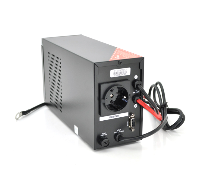 ДБЖ з правильною синусоїдою RITAR RTSW-600 LCD, 12В, під зовнішній АКБ, Q4 (320*132*210) 4,2 кг (260*85*140)
