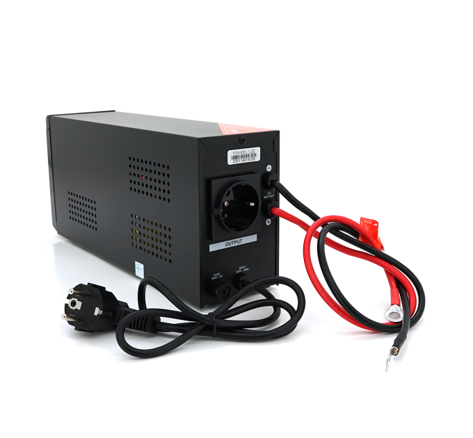 ДБЖ з правильною синусоїдою RITAR RTSW-600NL12 LED (360Вт), 12В, під зовнішній АКБ, Q4 (320*132*210) 4,2 кг (236*85*130)