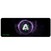 Килимок 300*700 тканинний RAZER TEAM з боковою прошивкою, товщина 3 мм, колір Black / Violet, OEM