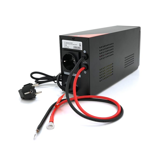 ДБЖ з правильною синусоїдою RITAR RZSW-625NL LED (370Вт),12В, під зовнішній АКБ, Q4 (320*132*210) 4,2 кг (236*85*130)
