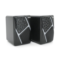 Колонки 2.0 JEDEL S-527 USB+3.5mm, 2x3W, 120Hz-20KHz, з LED підсвічуванням, 65х80х100 мм, Black, BOX