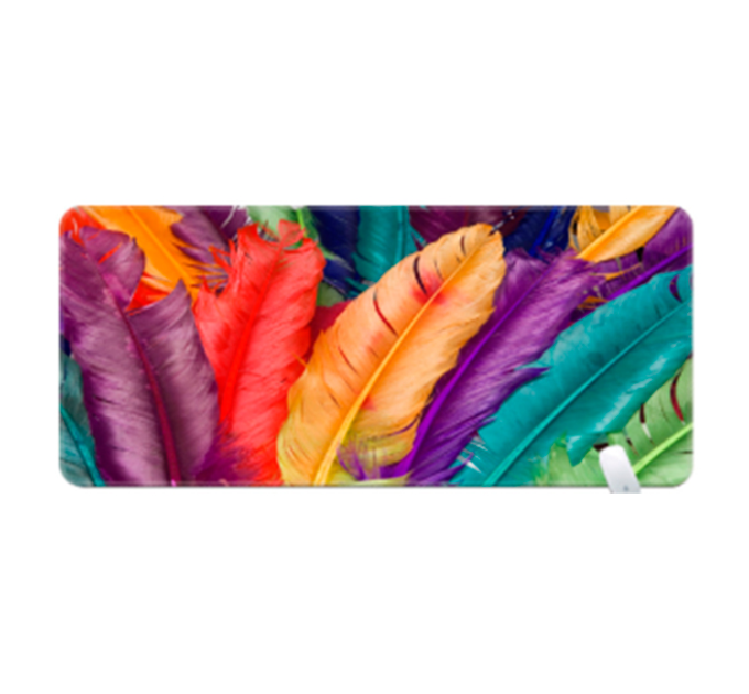 Килимок 400*790 тканинний "Bird feathers" з боковою прошивкою, товщина 3 мм, Пакет