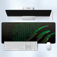 Килимок 300*800 тканинний Honeycomb з боковою прошивкою, товщина 2 мм, колір Black / Green, Пакет