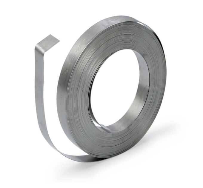 Стрічка бандажна 19*0.5MM-304, матеріал нержавіюча сталь, 50м