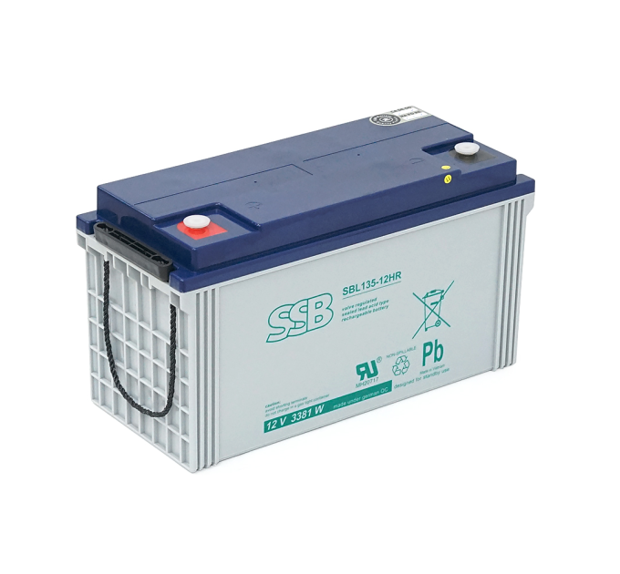 Акумуляторна батарея SSB AGM SBL135-12HR 12 V 120 Ah (406 x 174 x 215), 34 kg White