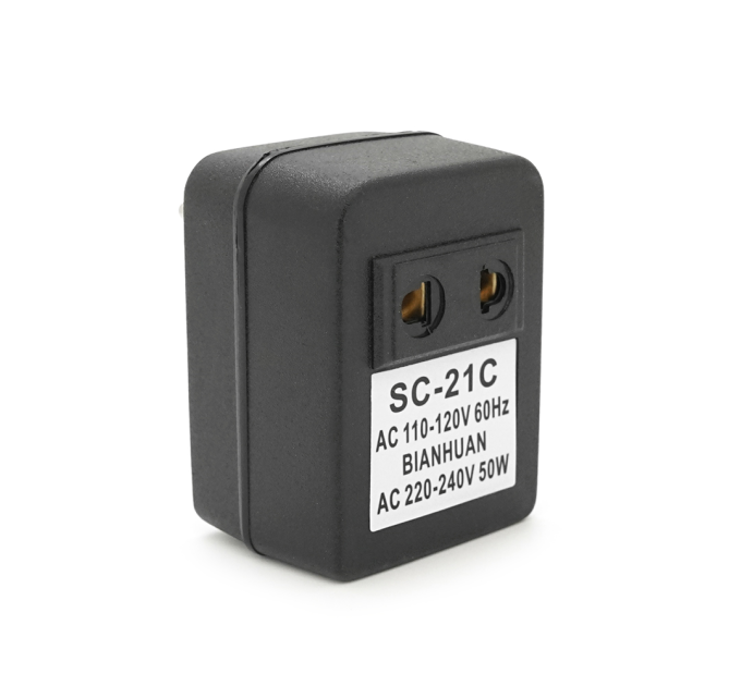 Перетворювач напруги трансформаторний 50W Input 110 V / Output 220V, + універсальна розетка + перехідник