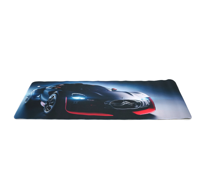 Килимок 300*800 тканинний Citroen Survolt з боковою прошивкою, товщина 3 мм, Black, Пакет