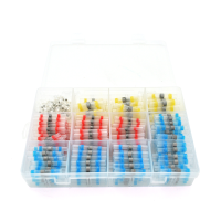 Набор термоусадочних гільз з припоєм Q200 Red 0.5-1.50mm² (50) Blue 1.50-2.50mm² (100)Yellow 4.00-6.00mm² (10)White0.25-0.35mm² (40)