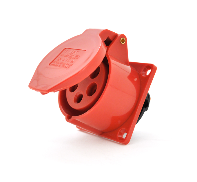 Розетка накладна пряма SF-315, 5 полюсів, 3Р + N + E, 16А, 380V, IP44