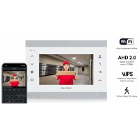 Wi-Fi відеодомофон Slinex SL-07N Cloud (silver / white), AHD, 7” сенсорний IPS екран, переадресація на тел Smart Call, 230×165×22 мм Wi-Fi відеодомофон Slinex SL-07N Cloud (silver / white), AHD, 7” сенсорний IPS екран, переадресація на тел Smart Call, 230×165×22 мм