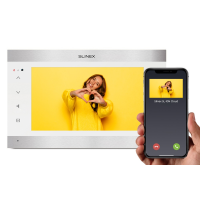 Wi-Fi відеодомофон Slinex SL-10N Cloud (silver + white), AHD, 10” сенсорний IPS екран, переадресація на тел Smart Call, 300 x 65 x 306 мм Wi-Fi відеодомофон Slinex SL-10N Cloud (silver + white), AHD, 10” сенсорний IPS екран, переадресація на тел Smart Call, 300 x 65 x 306 мм