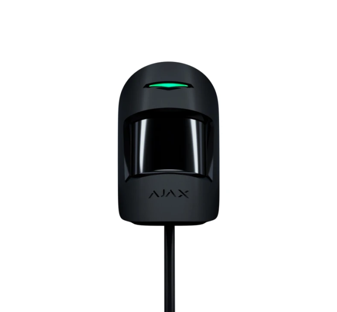 Дротовий датчик руху з додатковим сенсором Ajax Superior MotionProtect Plus Fibra, black