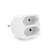 Розетка двійник без заземлення SQ-ZDB01 / 2, 2x2.5A(10A) 250V~Max, 1100W, White, 2Р, Q200