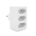 Розетка трійник без заземлення SQ-ZDB01 / 3, 3x2.5A(10A) 250V~Max, 1700W, White, 2Р, Q100
