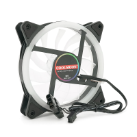 Кулер корпусний 12025 DC sleeve fan 3pin + 4pin - 120*120*25мм, 12V, 1100об / хв, Green, двосторонній