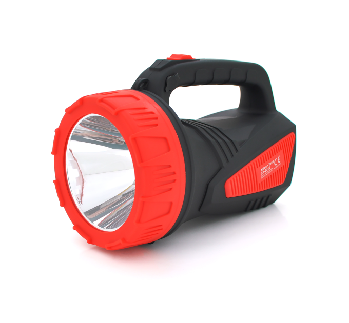Ліхтар пошуковий Silver Toss ST-222, 1LED T6, 10W, 2 режими, 8000mah, Black / RED, IP40, 220х125х150мм