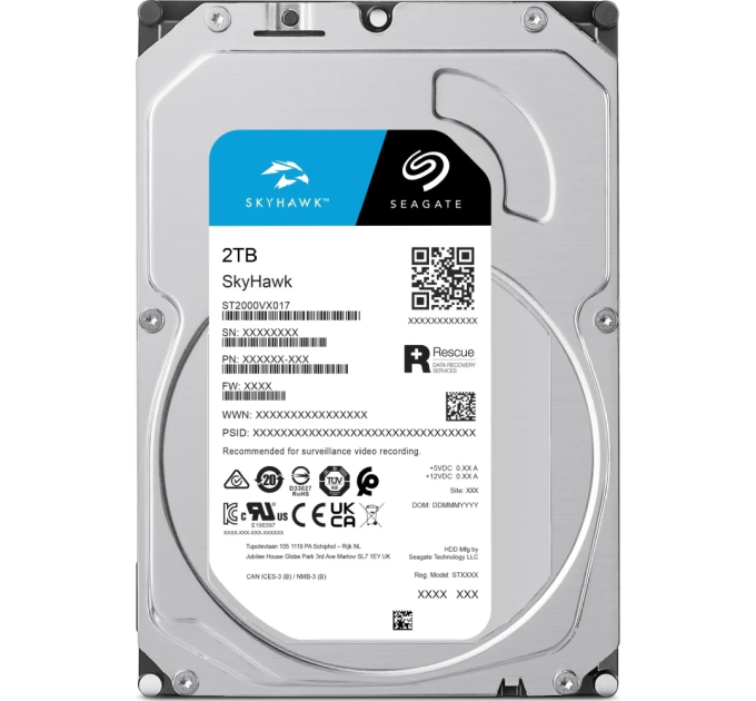 Жорсткий диск 3.5" ST2000VX017, 2 ТБ, SATA III, 5400 об, 100*15*145 мм
