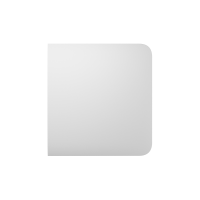 Кнопка для одноклавішного або прохідного вимикача Ajax SideButton (1-gang / 2-way) white