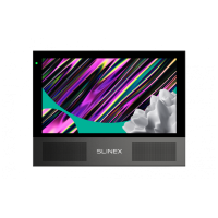 AHD відеодомофон Slinex Sonik 7 (black), 7” сенсорний IPS екран, запис руху, слот microSD, 176×133×20 мм