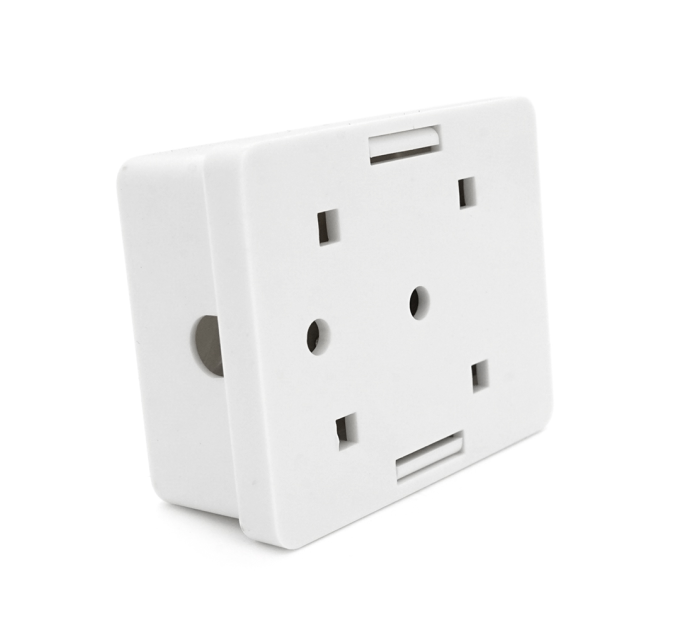 Розетка RITAR UTP 8P8C RJ45 1 порт Cat-6, накладна біла Q300