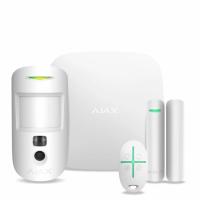 Комплект бездротової сигналізації Ajax StarterKit Cam Plus (HDR) white (Hub 2 Plus / MotionCam(HDR) / DoorProtect / SpaceControl)