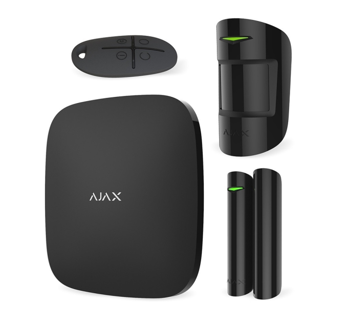 Комплект бездротової сигналізації Ajax StarterKit black ( Hub / MotionProtect / DoorProtect / SpaceControl )