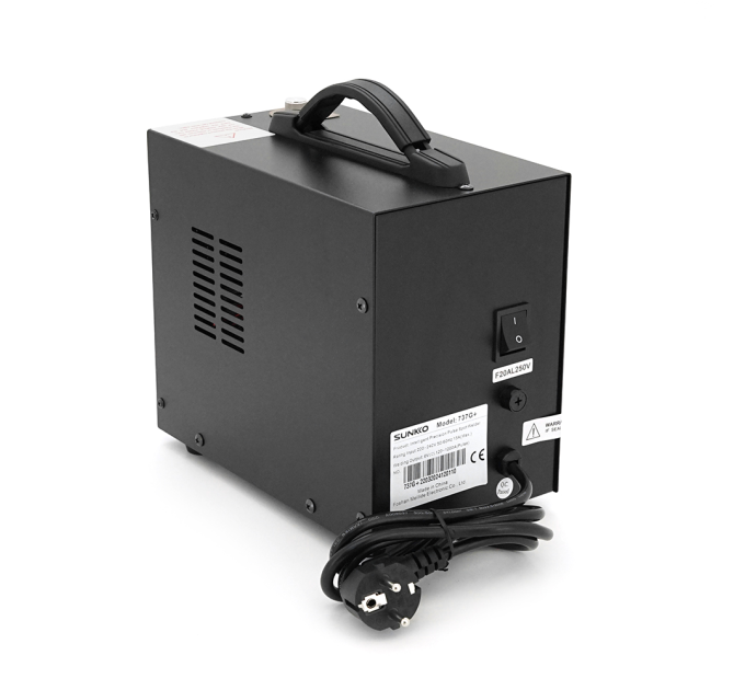 Апарат точкового зварювання конденсаторний SUNKKO S737G , 220 V, 2.8kW, толщина сварки до 0,2mm, 6kg, 245*140*200mm