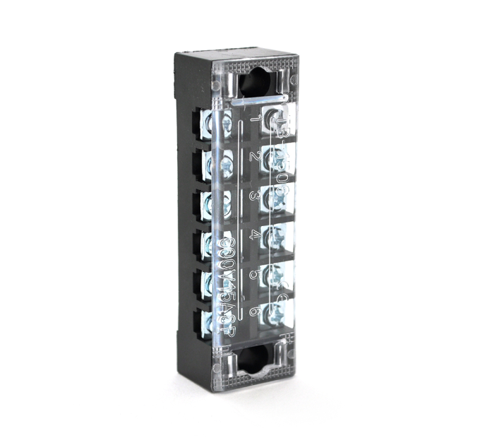 Клемна колодка 6-розрядна TB-1506 15A / 600V, перетин дроту 0,5-1,5мм2, 100 шт в упаковці, ціна за штуку