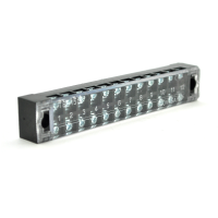 Клемна колодка 12-розрядна TB-1512 15A / 600V, переріз дроту 0,5-1,5мм2, 50 шт в упаковці, ціна за штуку