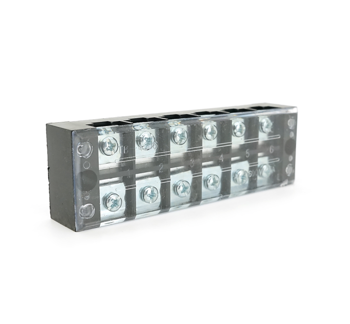Клемна колодка 6-розрядна TB-4506 45A / 600V, переріз дроту 0,5-4,0 мм2, 20 шт в упаковці, ціна за штуку