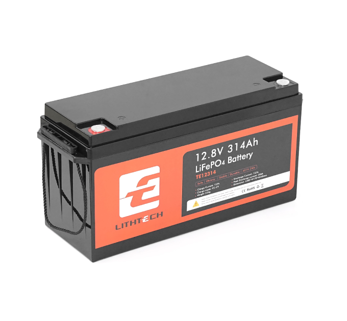 LITHTECH TE12314BH + Bluetooth LiFePO4 12,8V 314Ah, 3,14kWh, BMS200A@4S, 6000 cycles