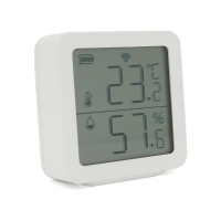Датчик температури та вологості TH05 Tuya, -5°С - 55С°, з екраном, Bluetooth 5.0 BLE, сумісний з Tuya, Smart Life, 38х38х12мм