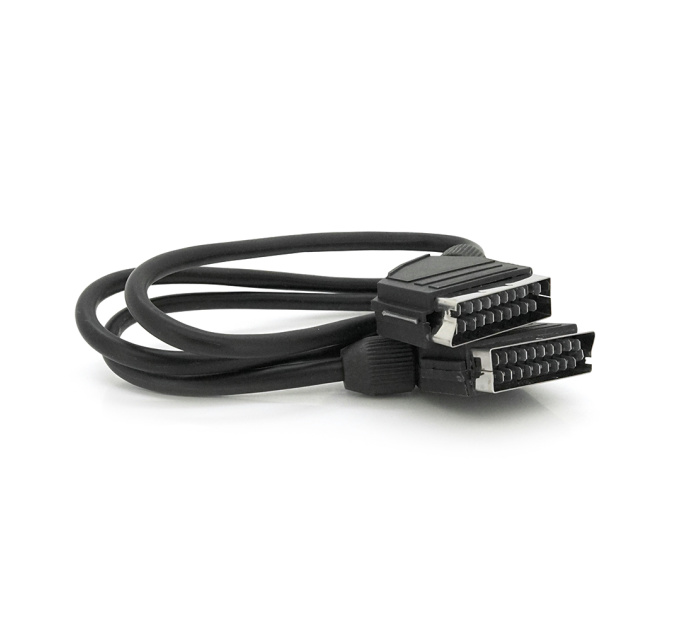Кабель Merlion SCART (тато)-SCART (тато) 1.2м, (пакет), Q125