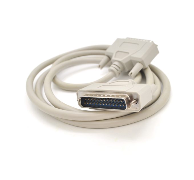Кабель LPT DB25 M-M, 25Pin, 1.5m, сірий, OEM, Q25
