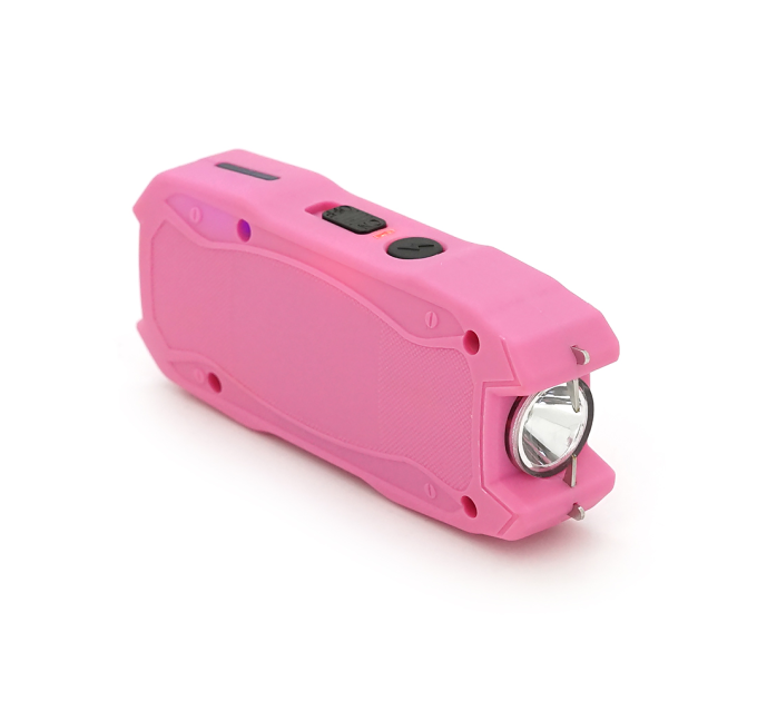 Ліхтар-відлякувач ручний BAILONG X-Balog TW-1901P. LED, струм 8000KV, 130W, Li-ion вбудований 4 000 mAh, Pink, IP44, USB, 100х40х20мм, BOX