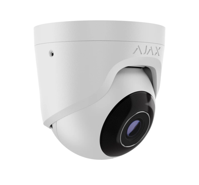 5 Mp дротова охоронна IP-камера Ajax TurretCam (5 Mp / 2.8 mm) White