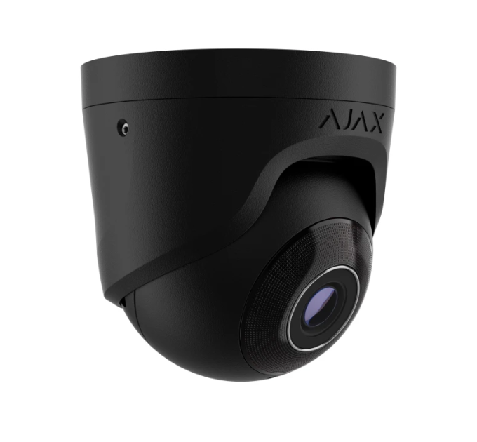 8 Mp дротова охоронна IP-камера Ajax TurretCam (8 Mp / 4 mm) Black