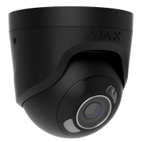 8 Mp IP охоронна відеокамера з гібридним підсвічуванням Ajax TurretCam HL (8 Mp / 4 mm) Black