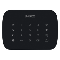 Бездротова сенсорна клавіатура для 4-х груп U-Prox Keypad G4 White Бездротова сенсорна клавіатура для 4-х груп U-Prox Keypad G4 White