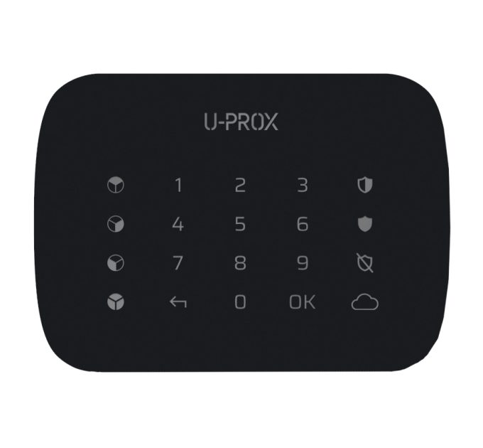 Бездротова сенсорна клавіатура для 4-х груп U-Prox Keypad G4 White